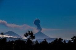 Fuego, near Antigua, erupting in 2015.